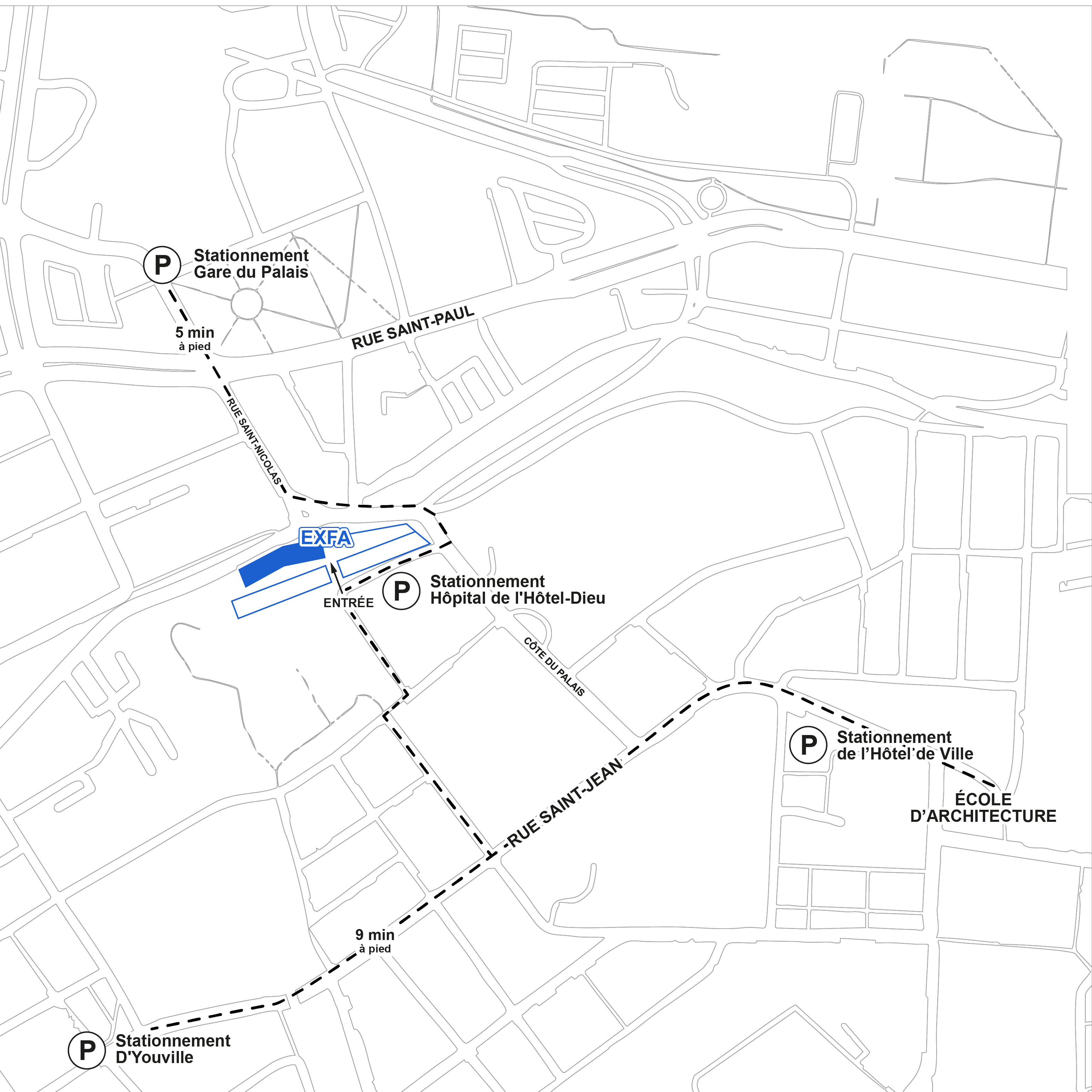 Plan de stationnement ExFA 2026